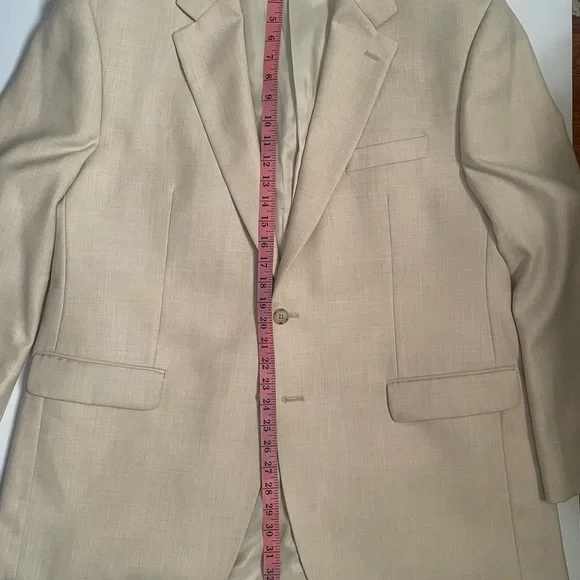 Chaps Lapel Blazer with Shoulder Pads - Picture 10 of 10